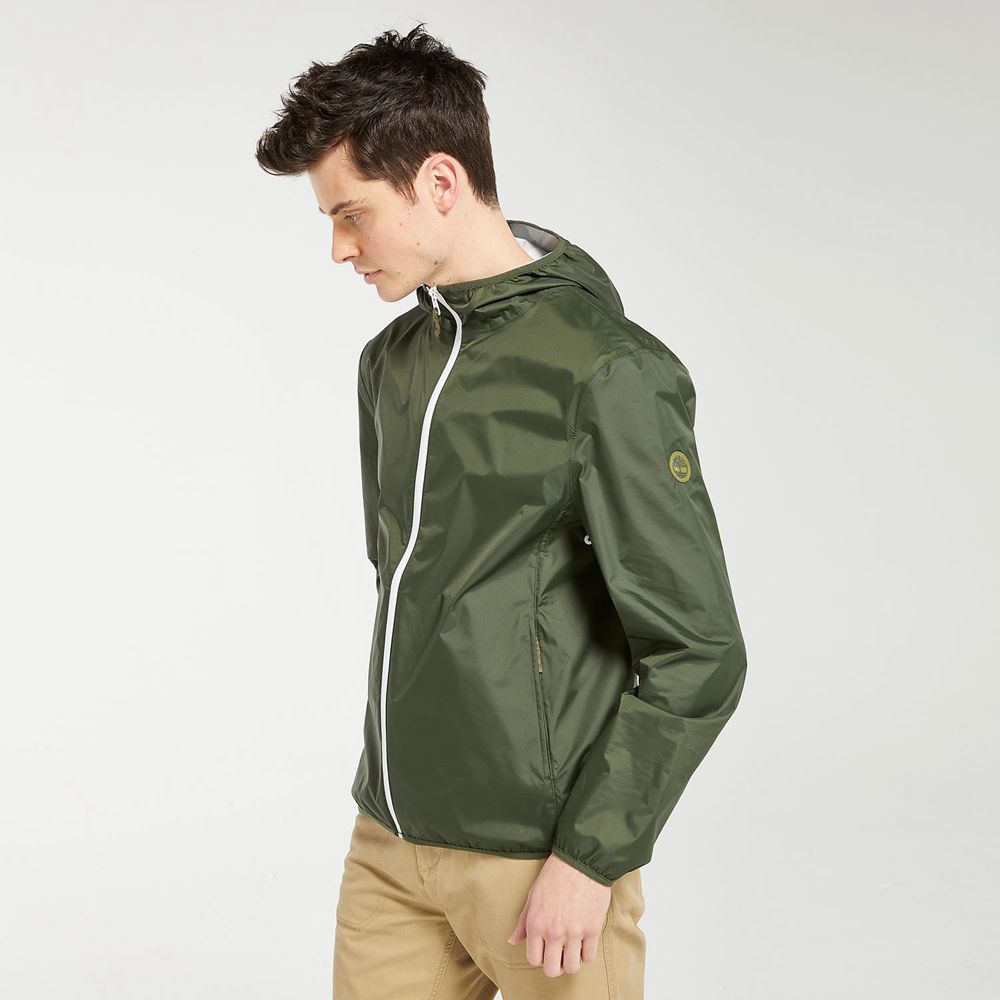 Jaqueta Masculino - Timberland Mt. Franklin Impermeavel Packable Shell - ZXVQG3028 - Verdes Escuro